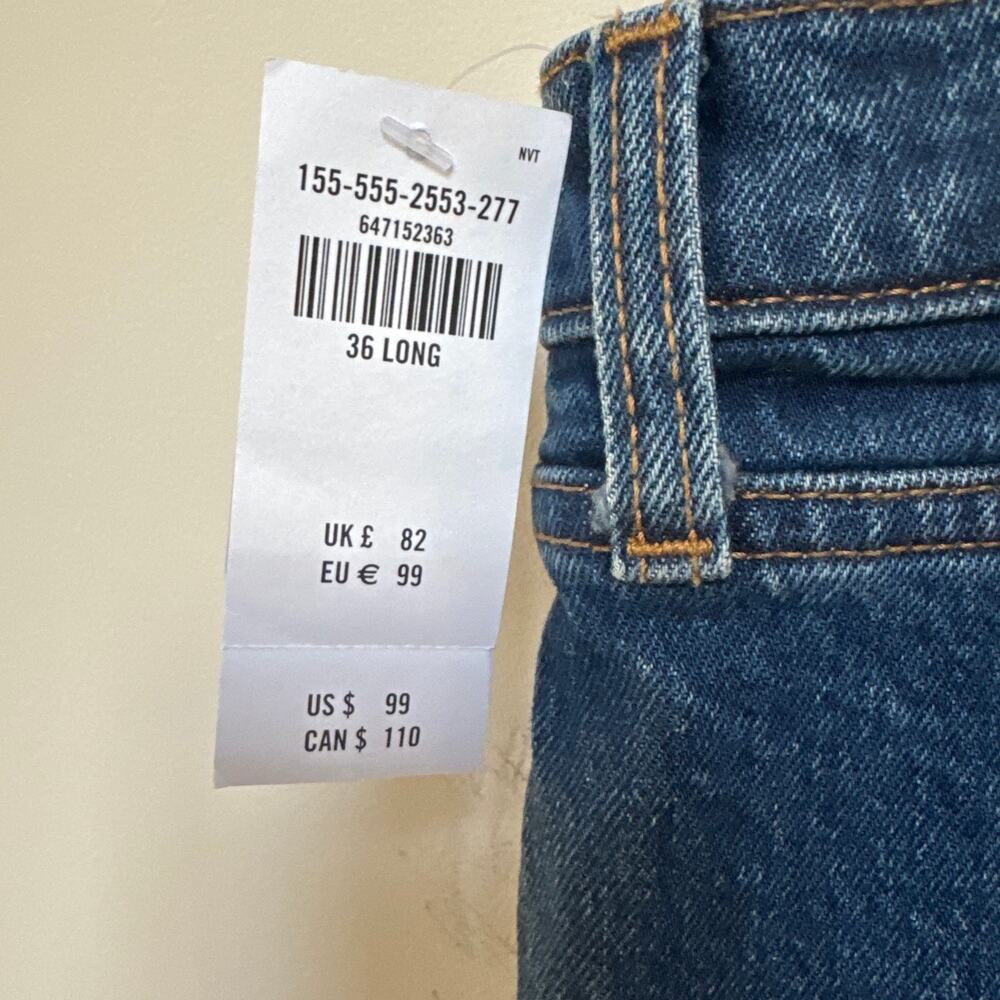 Abercrombie & Fitch The Skinny High Rise Distressed Size 22 L Long Length - Picture 5 of 6